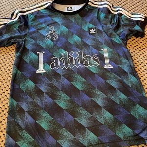 ADIDAS TOWNING JERSEY BLACK ACTIVE GREEN DU8375